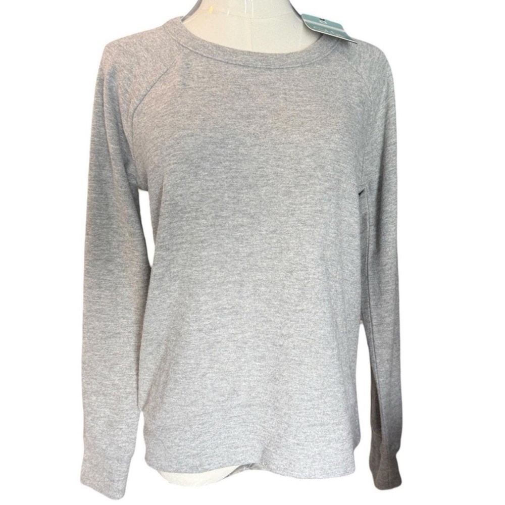 Women's Gray Long Sleeve Top